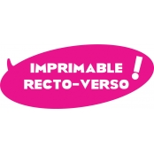 Plastique fou Blanc imprimable recto verso 5 feuilles
