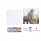 STAR WARS Chewbacca carte à diamanter 18x18cm Crystal Art
