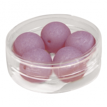 14694291 - 4006166431043 - Rayher - Perle satinée SilkBead ø 14mm Violet 5 pièces - 2