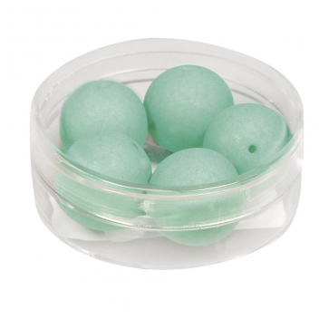 14694408 - 4006166431074 - Rayher - Perle satinée SilkBead ø 14mm Vert menthe 5 pièces - 2