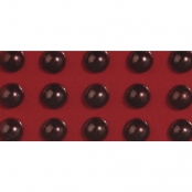 Perle de pluie autocollante Ø2mm Brun foncé 160 pièc.