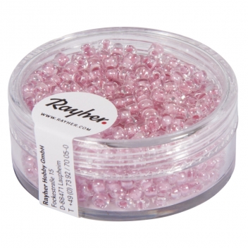 14312254 - 4006166277382 - Rayher - Perle Rocaille arktis lustrée Rose tendre 2,6mm 17 g - 2