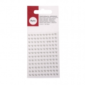 Perle de pluie autocollante Ø3mm Argenté 120 pièc.