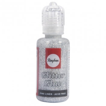 33840606 - 4006166128929 - Rayher - Colle pailletée métallique Argenté 20 ml - 2