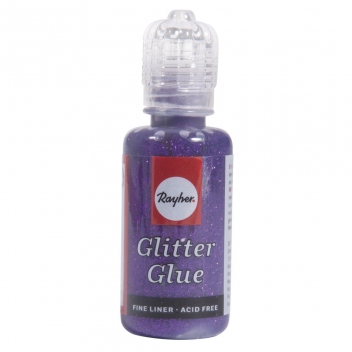 33840318 - 4006166129643 - Rayher - Colle pailletée métallique Purple velvet 20 ml - 2