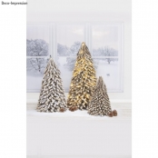 Sapin Arbre en bois noël 25x40 cm