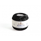 Fil à crocheter Babylo Gross. 30 - Col. 310 - Noir - 50 G