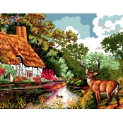 Canevas antique 50x65 cm Nature