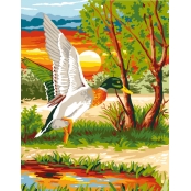 Canevas antique 50x65 cm L\'envolée