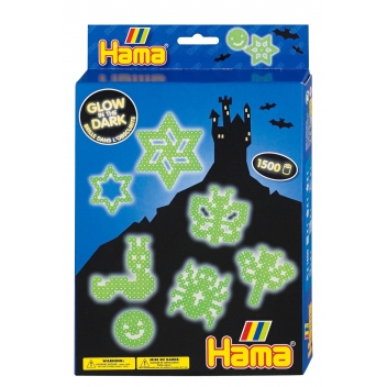 3414 - 0028178341459 - Hama - Kit perles & plaques standard (Ø5 mm) Phosphorescent - 2