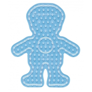 8208 - 0028178820848 - Hama - Plaque transp. Garçon pour grosses perles Ø10 mm (MAXI)