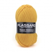 Laine Pull Tradi-Merino Plassard 43 Jaune moutarde