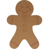 Forme en MDF Silhouette Gingerbread 25x18x0,6 cm