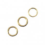 Anneau 8 mm Doré 1mm 20 pièces