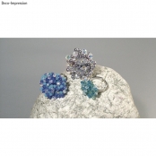 Bague à décorer avec rondelle 12mm Doré 2 pièces