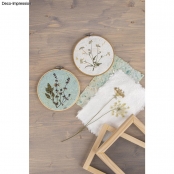 Cadre de broderie en bois 17cm
