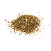 Paillettes / confettis pellicule aluminium Doré 1x3mm 15g