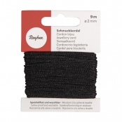 Cordon bijou 2mm Noir 9m