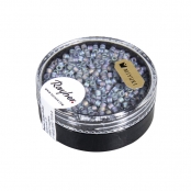 Perle Miyuki Delica 10/0 Rainbow transp. dépoli Bleu clair