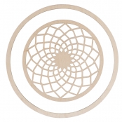 Disque en bois Dreamcatcher 13 cm Anneau 18 cm