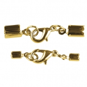 Fermoir carabinier Doré pour ruban 2 pièces