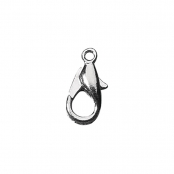 Fermoir carabinier Argenté 13 mm 2 pièces
