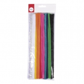 Fil chenille Assortiment Arc-en-ciel 10 couleurs