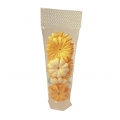 Fleurs en papier Jaune 1,5-2,5 cm 36 pièces