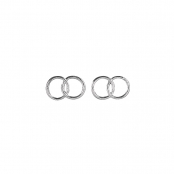 Motif en cire Alliances 2,5 cm Argent 2 paires