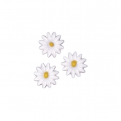Motif en cire Marguerites 2,5 cm 6 pièces
