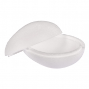 Oeuf en polystyrène en 2 parties Hauteur 15 cm