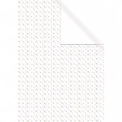 Papier cadeau blanc Kraft Coeur 70x200cm