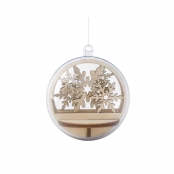 Déco de Noël Flocon de neige 5,5cm