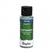 Peinture pour tissu Extrême Paillettes Vert orient 59ml