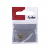 Perle à écraser doré 1 et 2mm 10 pièces