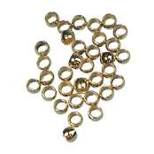 Perle à écraser Doré 2,5mm 35 pièces