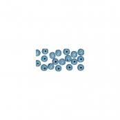 Perles en bois poli 6 mm Bleu clair 115 pièces
