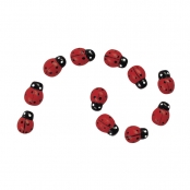 Coccinelle en bois 1 cm 24 pièces