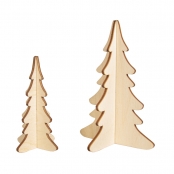 Sapins en bois 2 pièces