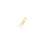 Mini Pinces à linge en bois 4,5 cm Nature 24 pièces