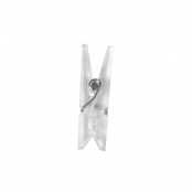 Mini Pinces en plastique Cristal 2,9 cm 16 pièces