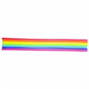 Motif en cire Rayures déco Arc-en-ciel 2 mm 23 cm 14 pièces