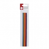 Motif en cire Rayures déco Arc-en-ciel 2 mm 23 cm 14 pièces