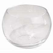 Récipient en verre rond Hauteur 8 cm