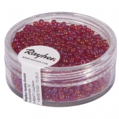Perle rocaille 2 mm transparent lustré Rouge vin 17 g