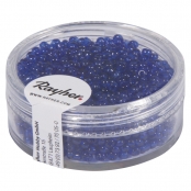 Perle rocaille 2 mm transparentes Bleu foncé 17 g