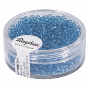 Perle rocaille 2 mm transparentes Turquoise 17 g