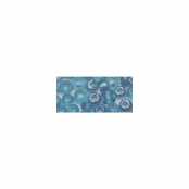 Perle rocaille 2 mm transparentes Turquoise 17 g