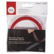 Ruban adhésif double face extra fort 12mm Transparent 10m