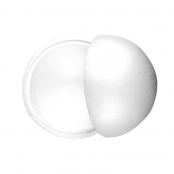 Boule en polystyrène en 2 parties amovibles 20 cm
